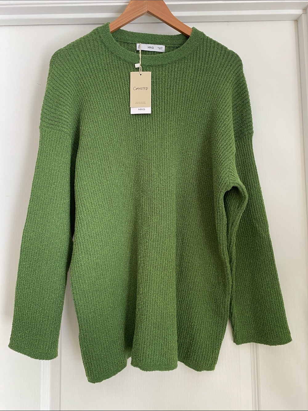 Mango Green Crewneck Sweater
